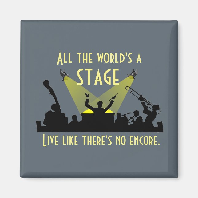 Aimant Un Cool de devis inspirant tout le monde (Devant)