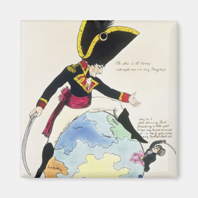Aimant Un coup d'arrêt à un coup sur le globe, 1803 (Devant)