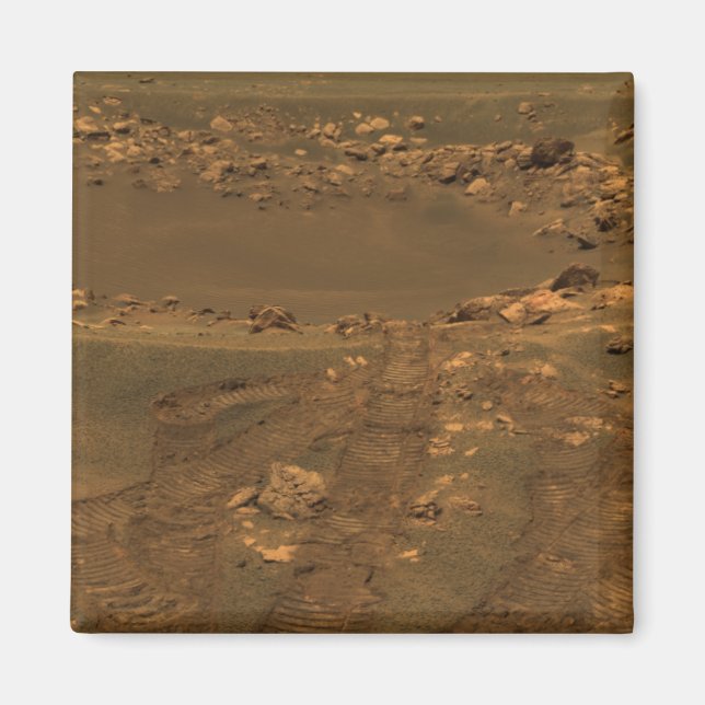 Aimant Un cratère d'impact dans la région du Méridien Pla (Devant)