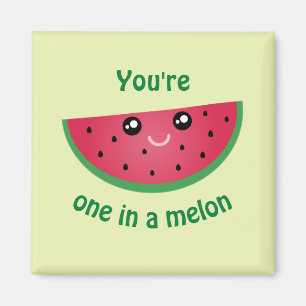 Aimant Un Dans Un Melon Drôle Mignonne Peau Kawaii