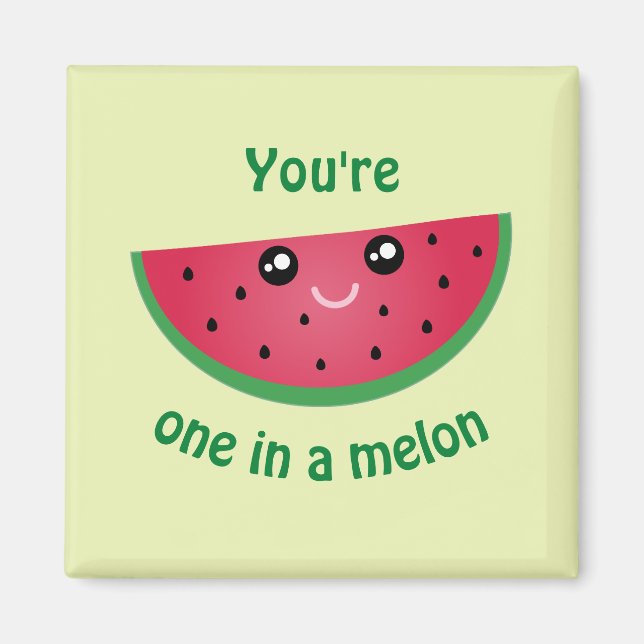 Aimant Un Dans Un Melon Drôle Mignonne Peau Kawaii (Devant)