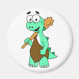 Aimant Un Dessin Tyrannosaurus Rex Caveman.