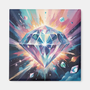 Aimant Un diamant dans l'espace