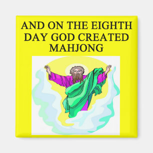Aimant un dieu a créé le mahjong