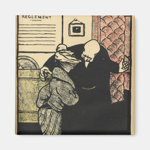 Aimant Un digne homme conduit une jeune femme dans le