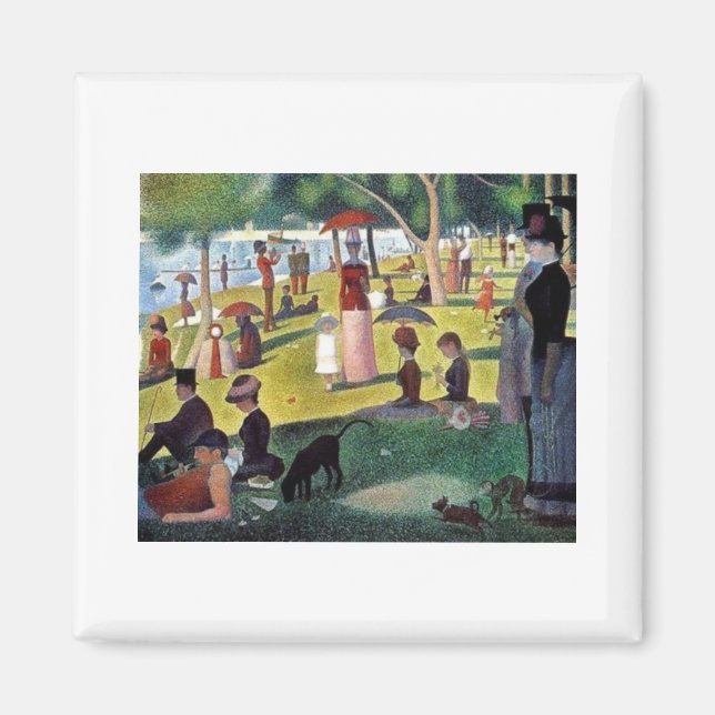 Aimant Un dimanche après-midi à l'Îl par Georges Seurat (Devant)