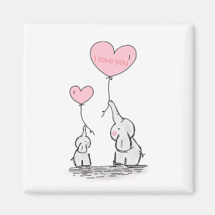 Aimant Un éléphant doux et tendance