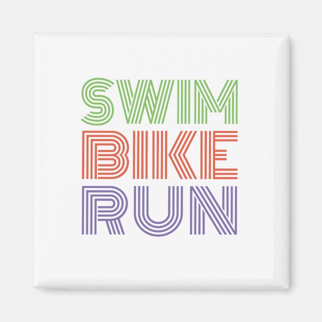 Aimant Un grand cadeau de Triathlon pour votre ami ou fam (Devant)