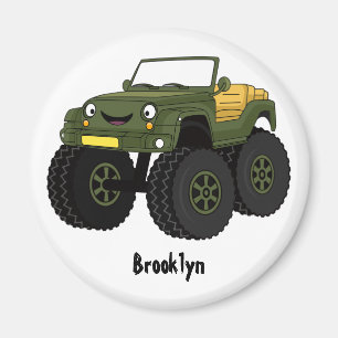 Aimant Un Green Monster truck