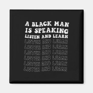 Aimant Un Homme Noir Parle Écoutez Et Apprenez Le Noir So