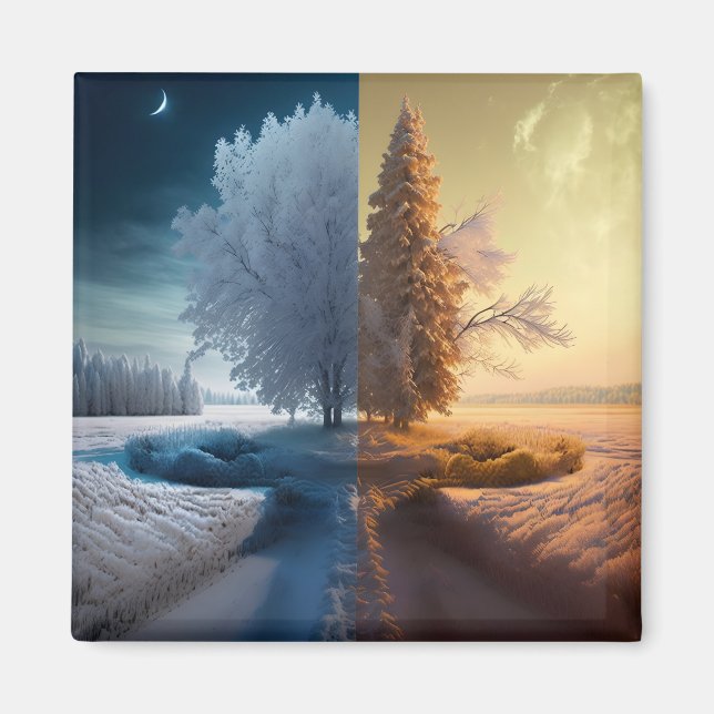 Aimant Un jour en hiver (Devant)