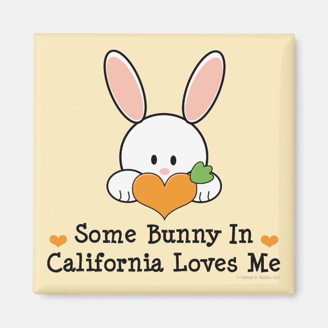 Aimant Un Lapin En Louisiane M'Aime (Devant)