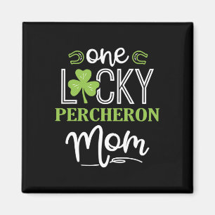 Aimant Un Lucky Percheron Horse Maman Irlandais Horseback