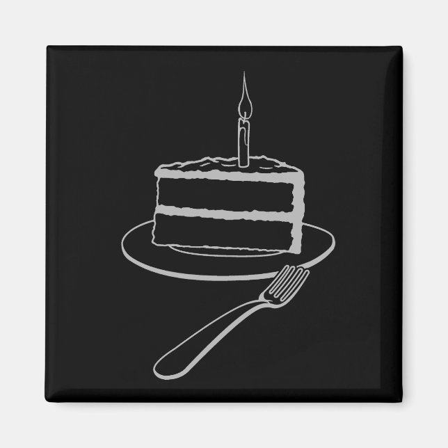 Aimant Un magnifique morceau de gâteau Conception, Annive (Devant)