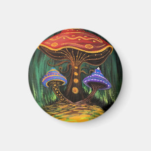 Aimant Un monde de champignons