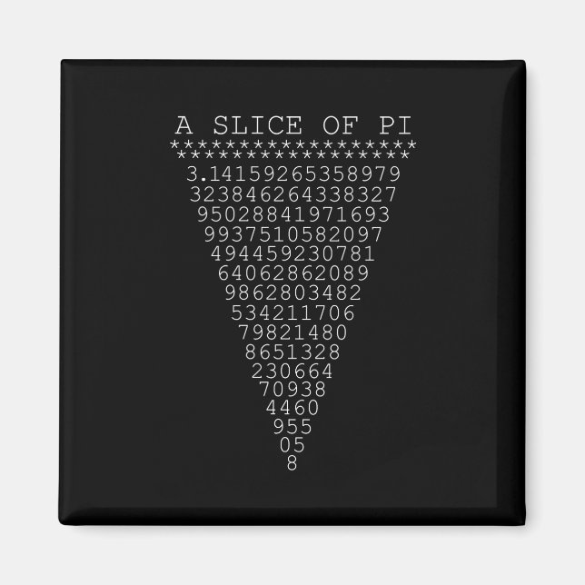 Aimant Un morceau fantasque de Pi (Devant)