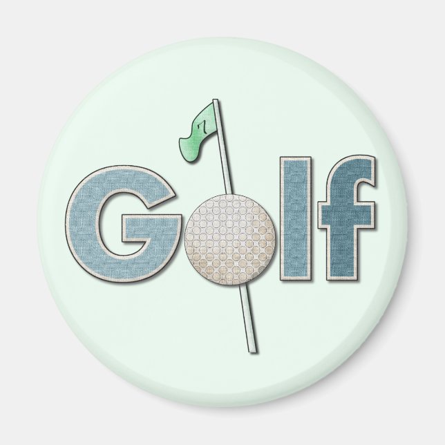 Aimant Un mot : Golf (Devant)