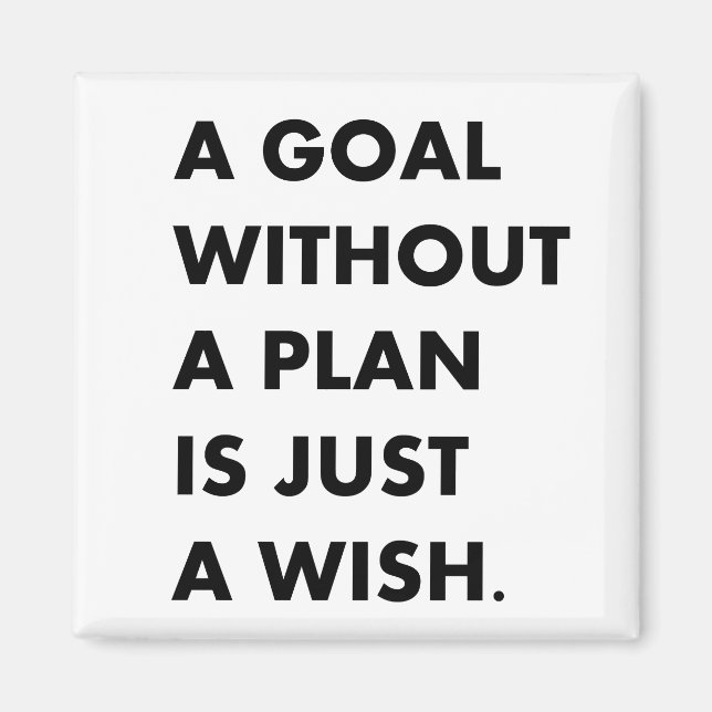 Aimant Un objectif sans plan  (Devant)