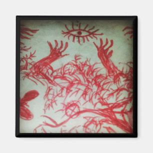 Aimant un oeil que vous croyez attirer l'oeil rouge