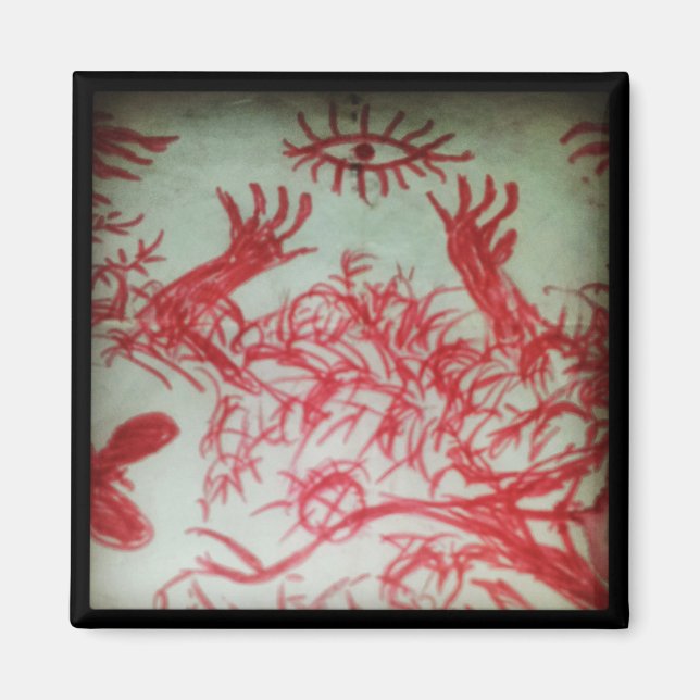 Aimant un oeil que vous croyez dessiner l'oeil rouge (Devant)