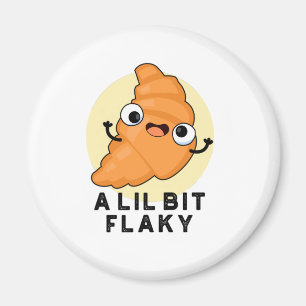 Aimant Un Petit Peu Flaky Drôle Croissant Pâtissier