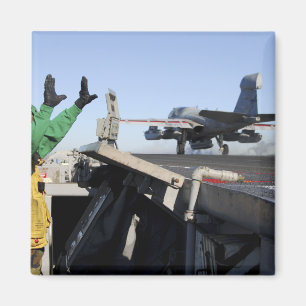 Aimant Un Prowler EA-6B démarre depuis le poste de pilota