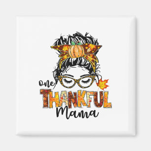 Aimant Un Remerciement Mama Messy Bun Cheveux Chute Funky