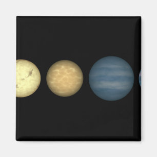 Aimant Un rendu d'artiste comparant naines brunes 2