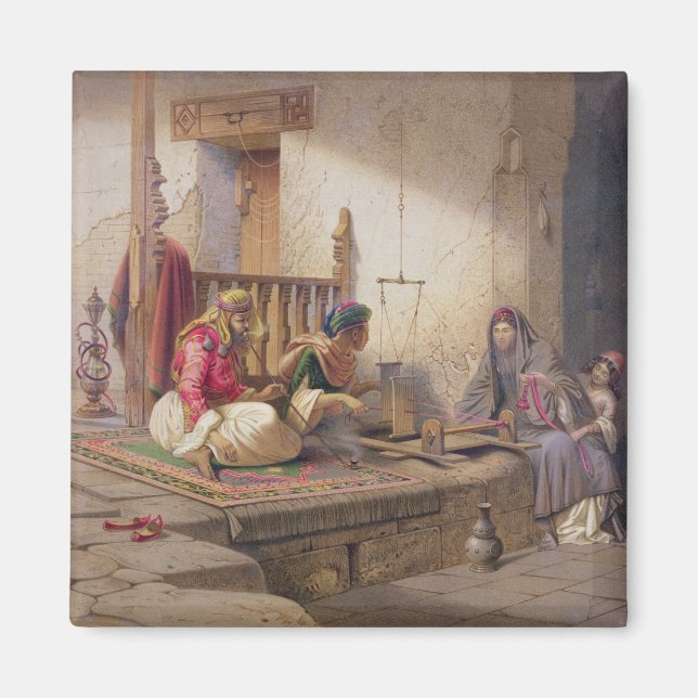 Aimant Un tisserand à Esna, l'une des 24 illustrations pr (Devant)