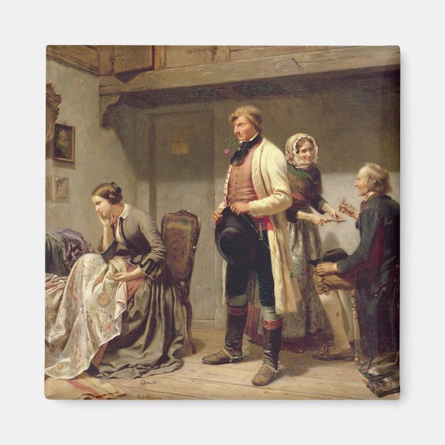 Aimant Un toast au couple engagé (Devant)