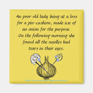 Aimant "Un triste fils à coudre"