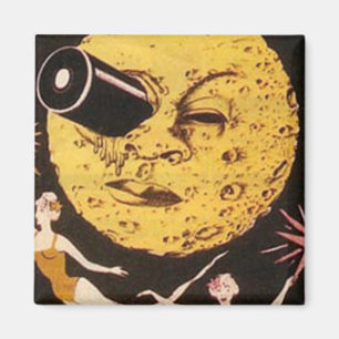 Aimant Un voyage à l'affiche de film de lune