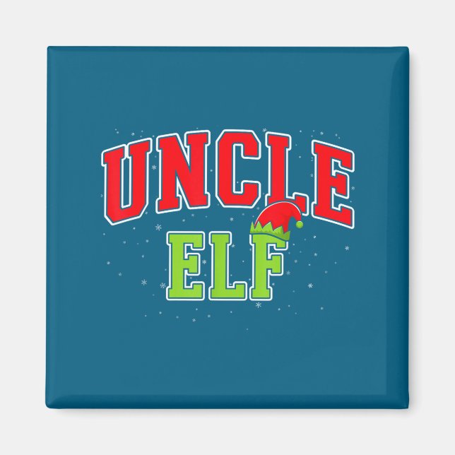 Aimant Uncle Elf Christmas Family Matching Group Xmas Unc (Devant)