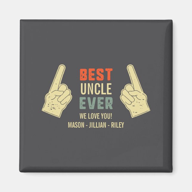 Aimant Uncle Ever Inting Finger Niece Nephew Names  (Devant)