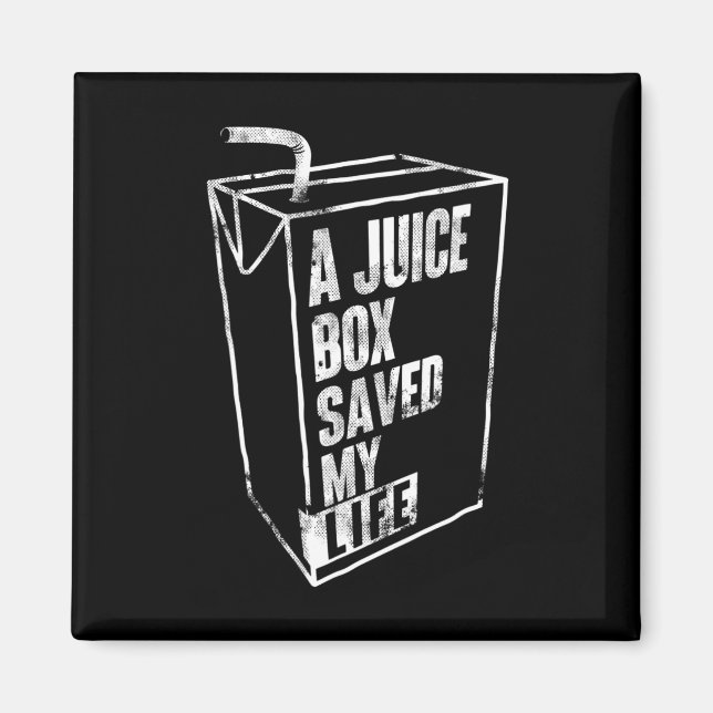 Aimant Une boîte à jus a sauvé ma vie Sang Sucre Diabète  (Devant)