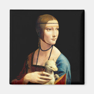 Aimant Une dame avec une mine par Leonardo Da Vinci