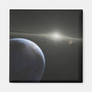 Aimant Une énorme ceinture d'astéroïdes en orbite autour 