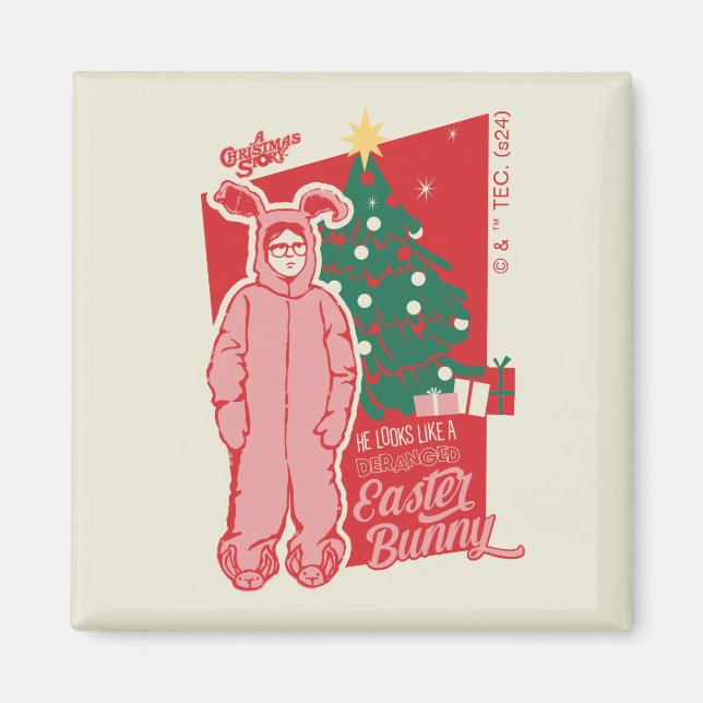 Aimant Une histoire de Noël | Lapin De Pâques Dérangé (Devant)