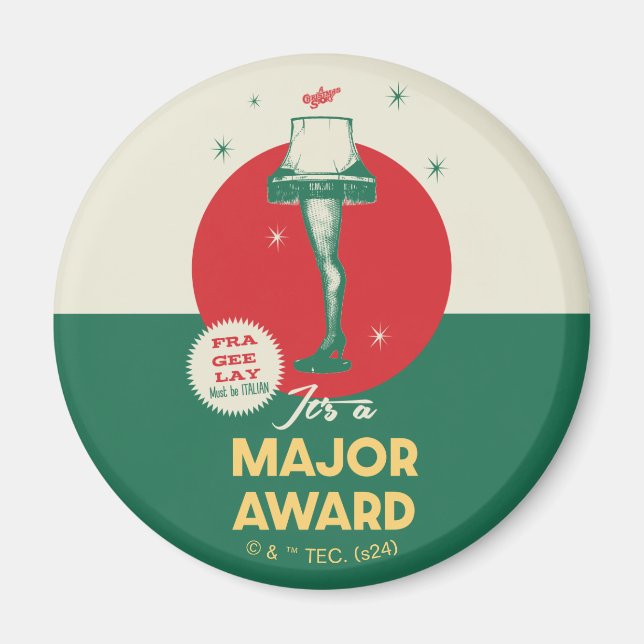 Aimant Une histoire de Noël | Prix majeur de la lampe de  (Devant)