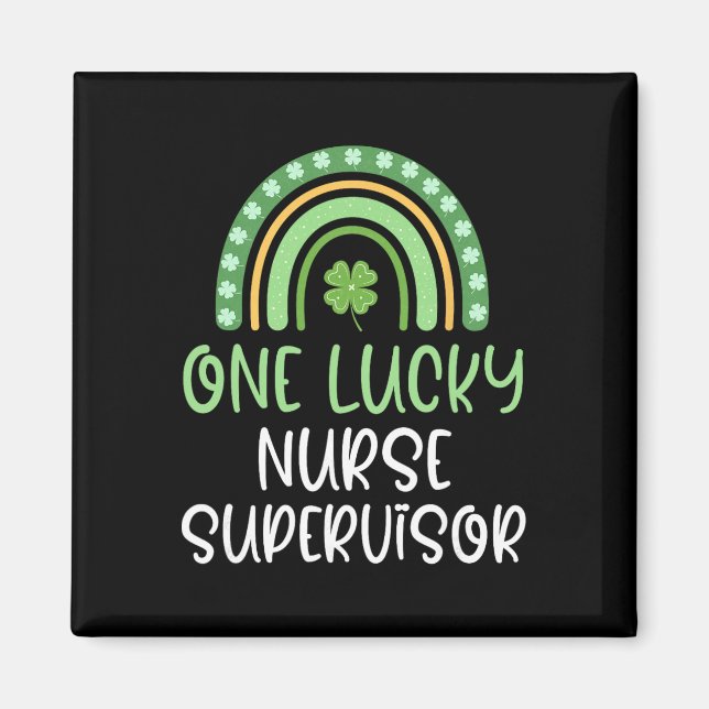 Aimant Une infirmière superviseure chanceuse St. Patrick' (Devant)