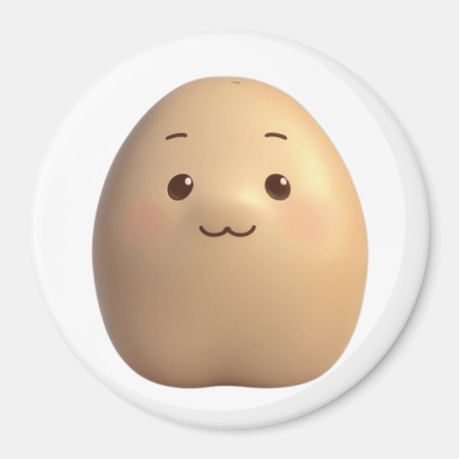 Aimant Une jolie pomme de terre pour bébés (Devant)
