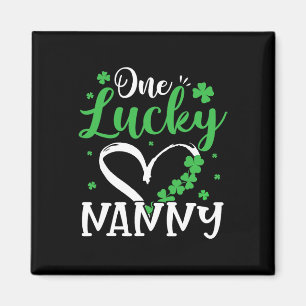 Aimant Une Nounou Chanceuse Saint-Patrick Jour de Shamro