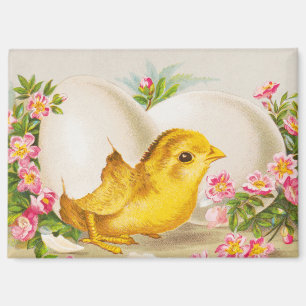 Aimant "Une offrande de Pâques" Carte victorienne vintage