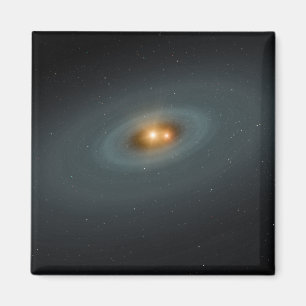 Aimant Une paire serrée des étoiles et d'un disque