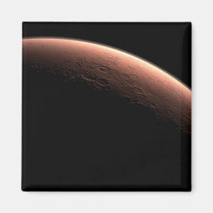 Aimant Une Partie De Mars À La Limite De La Lumière Et De
