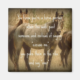 Aimant Une personne de cheval