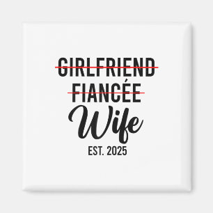 Aimant Une Petite Amie Femme Mariage Mariée Groom Est.