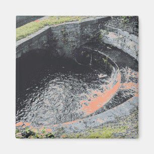 Aimant Une piscine orange à Welshpool