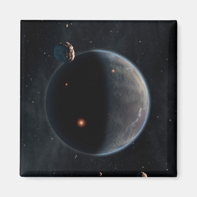 Aimant Une Planète Comme La Terre Riche En Carbone Et Sèc (Devant)