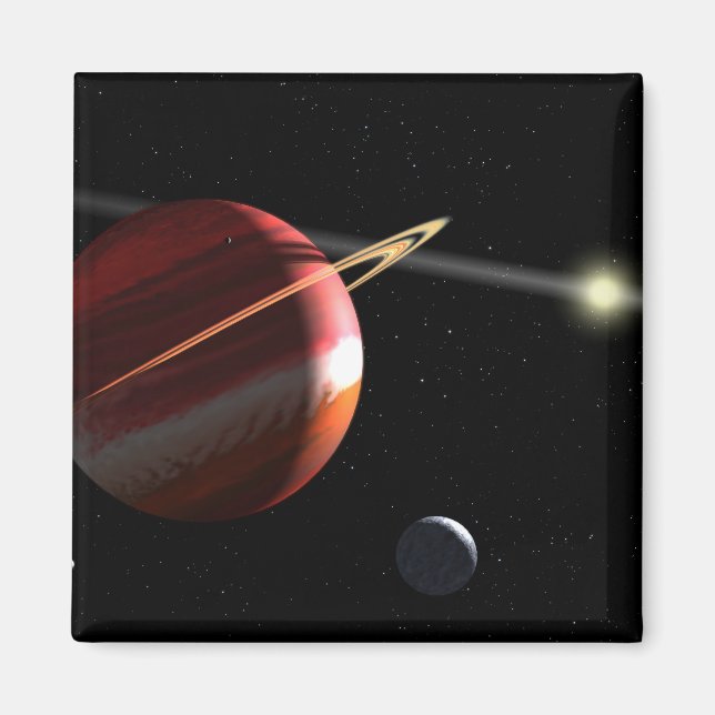 Aimant Une planète de masse de Jupiter orbitant autour de (Devant)